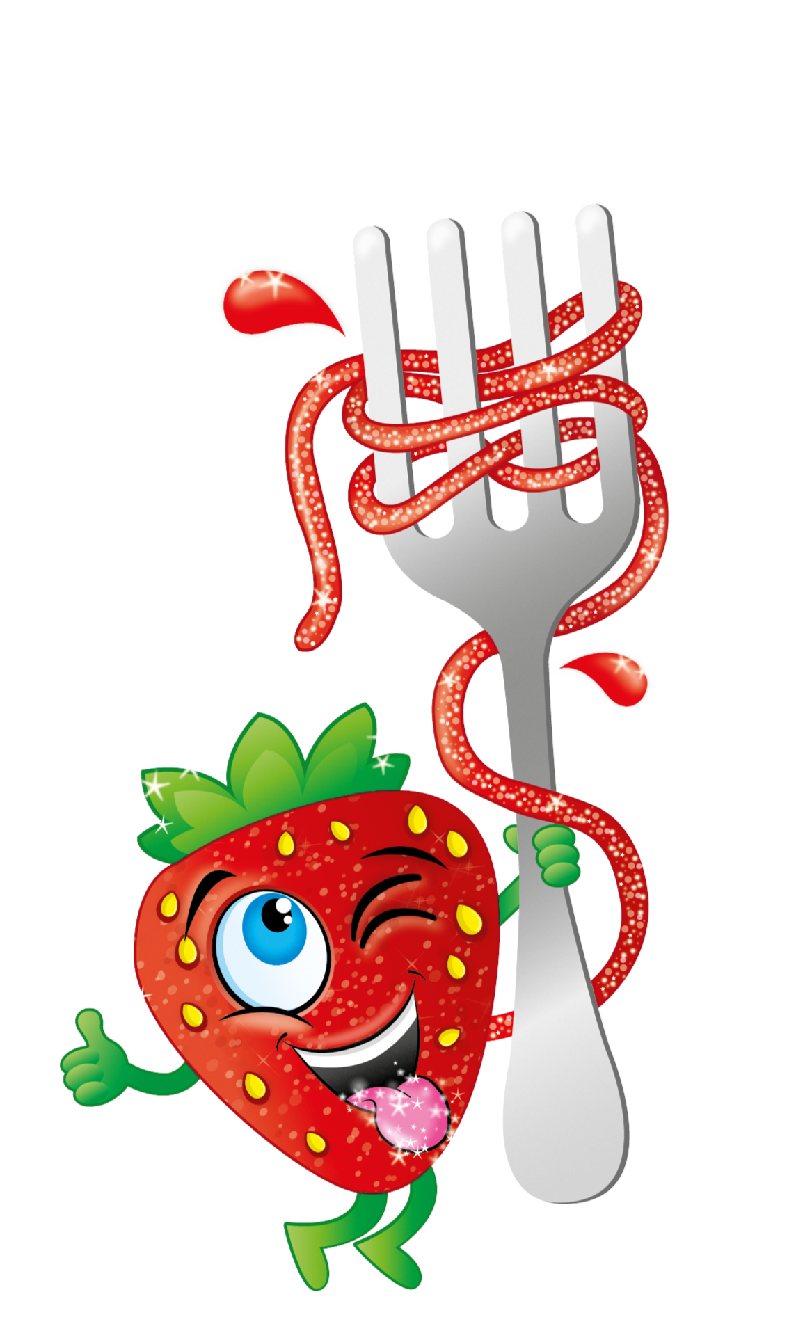 Illu Spaghetti Strawberry