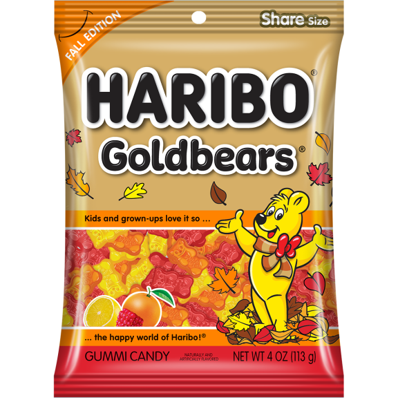 HARIBO Fall Edition Goldbears 4oz Goldbears PB Front