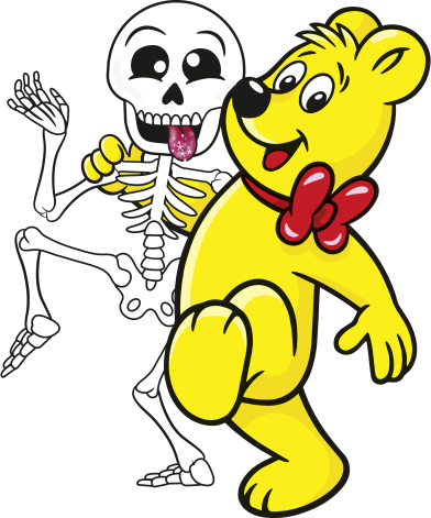 4001686808825 Haribo Crazy Skeletties 160g hero