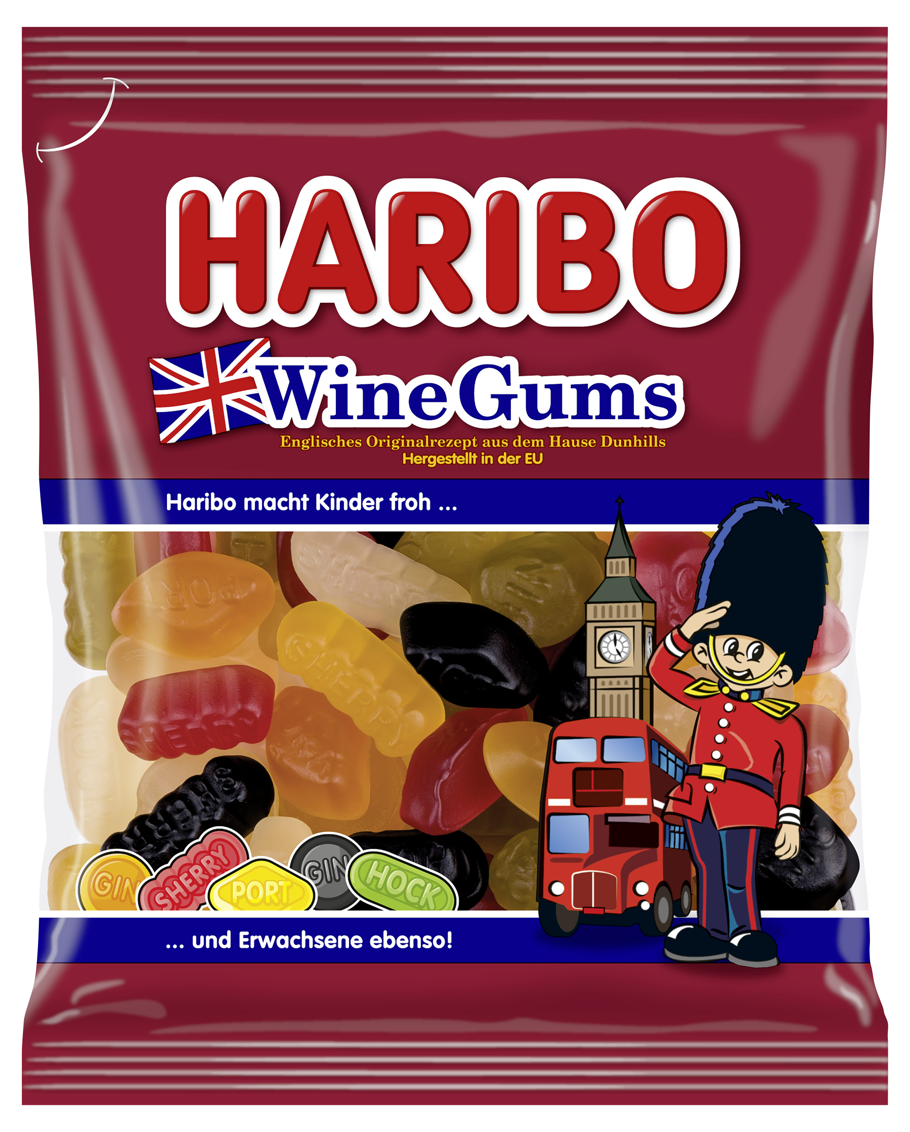 HARIBO Wine Gums 175g Beutel