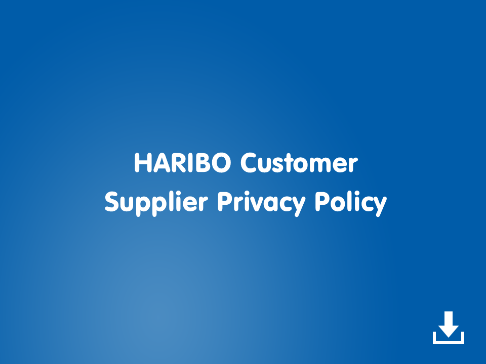 HARIBO customer supplier privacy policy