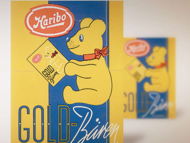 Guldbamse-emballage fra 1960