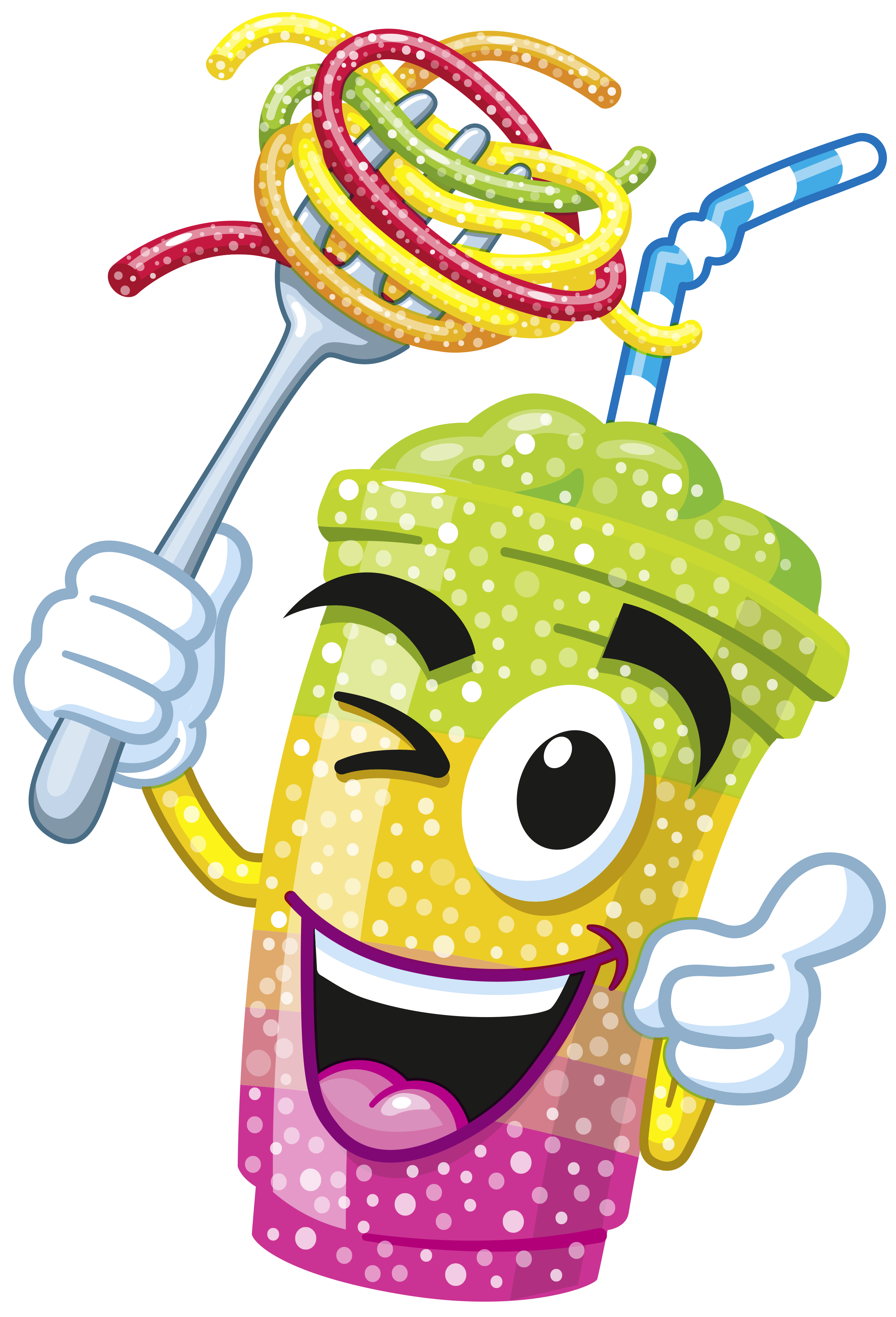 Dekoration Spaghetti Slush Ice