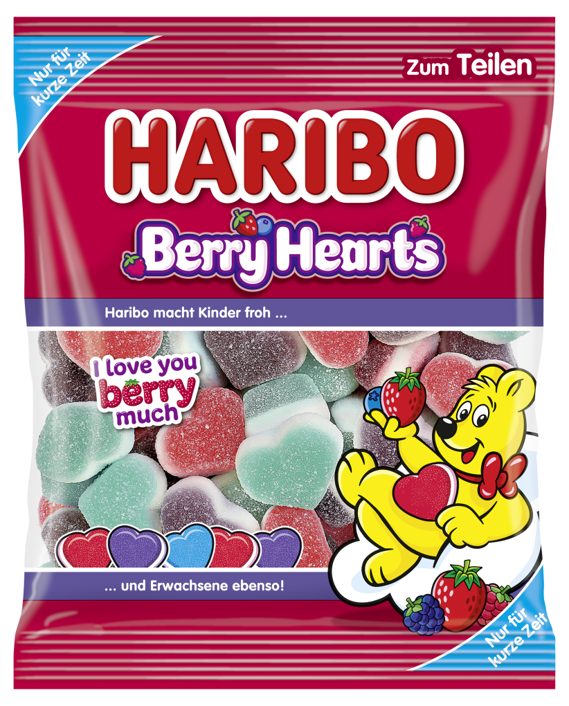 HARIBO Berry Hearts termékzacskó
