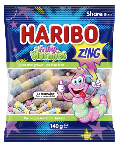 Pack of HARIBO Fruity Wormies ZING