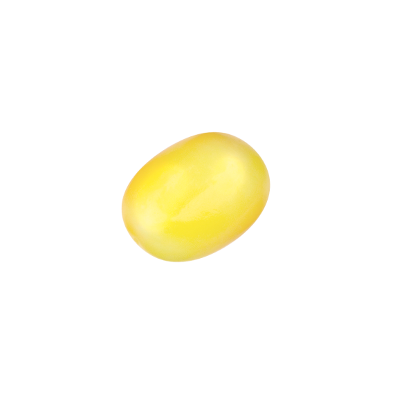 dragiertes gelbes ovales MAOAM Kaubonbon
