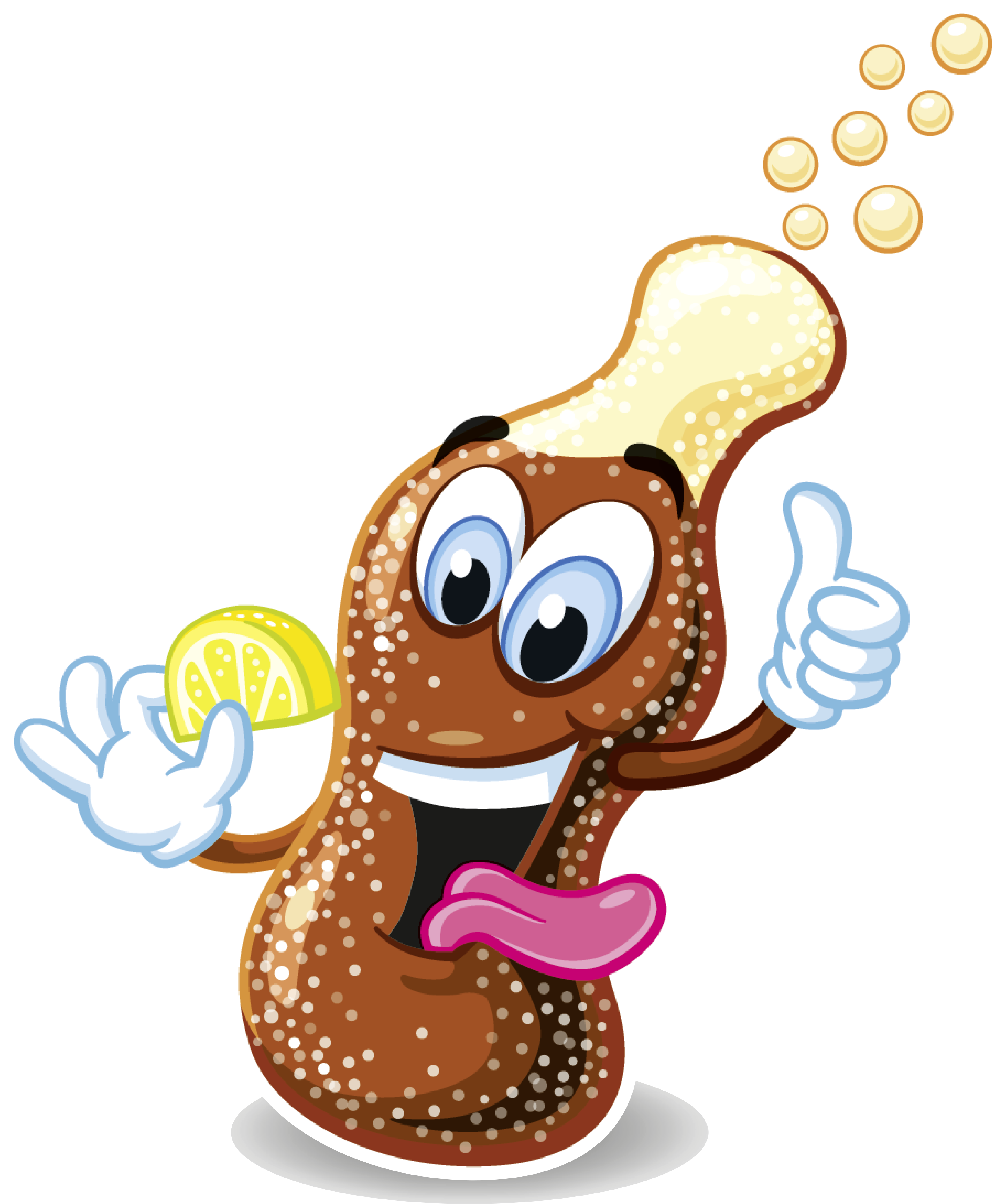 Lahvička coly z produktu Happy Cola FIZZ