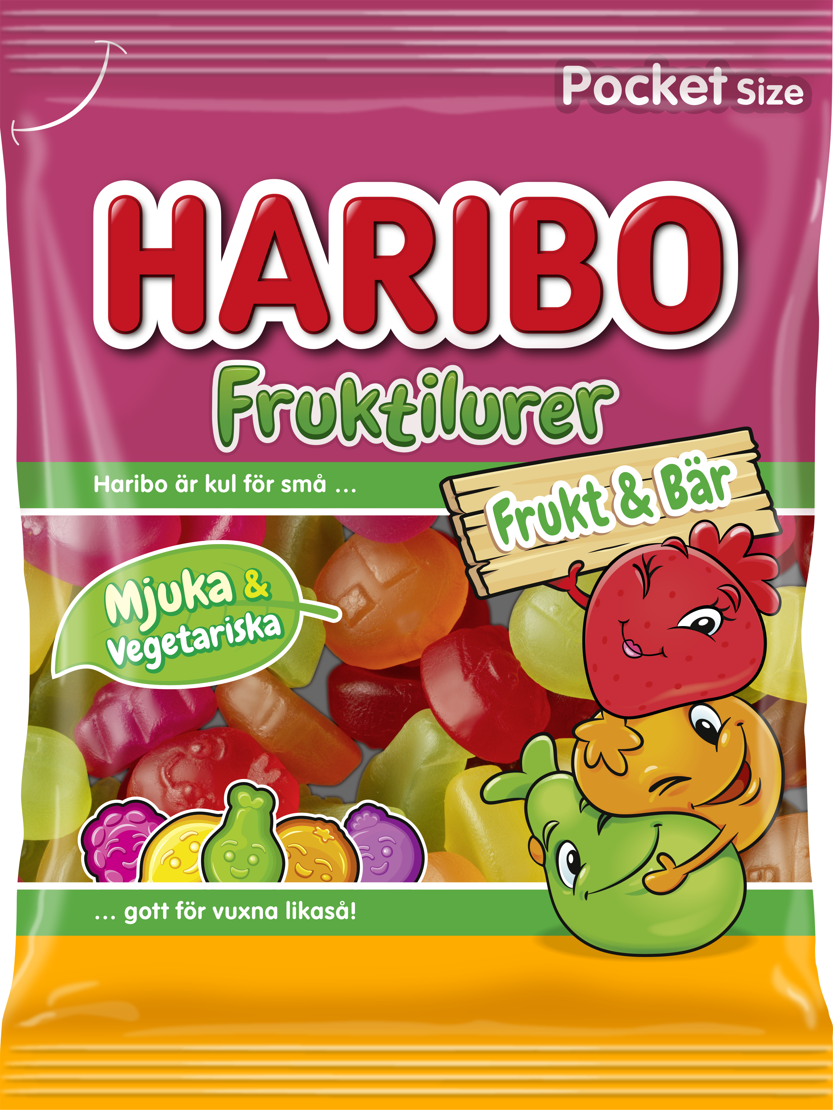 Fruktilurer Frukt Baer 80g Sweden