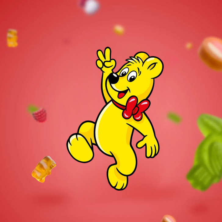 M050 Teaser Goldbär mit Produktvielfalt