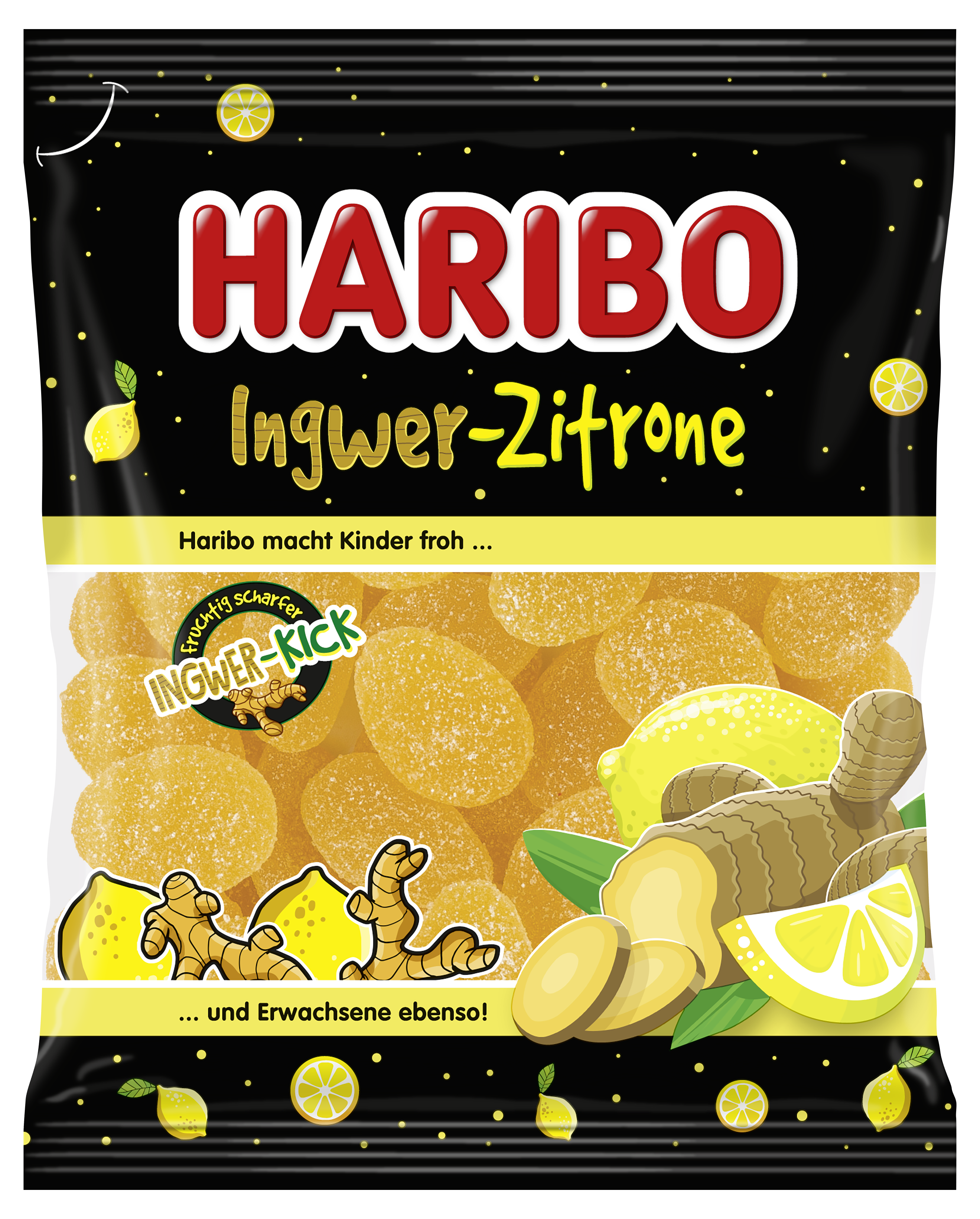 Beutel HARIBO Ingwer Zitrone 160g