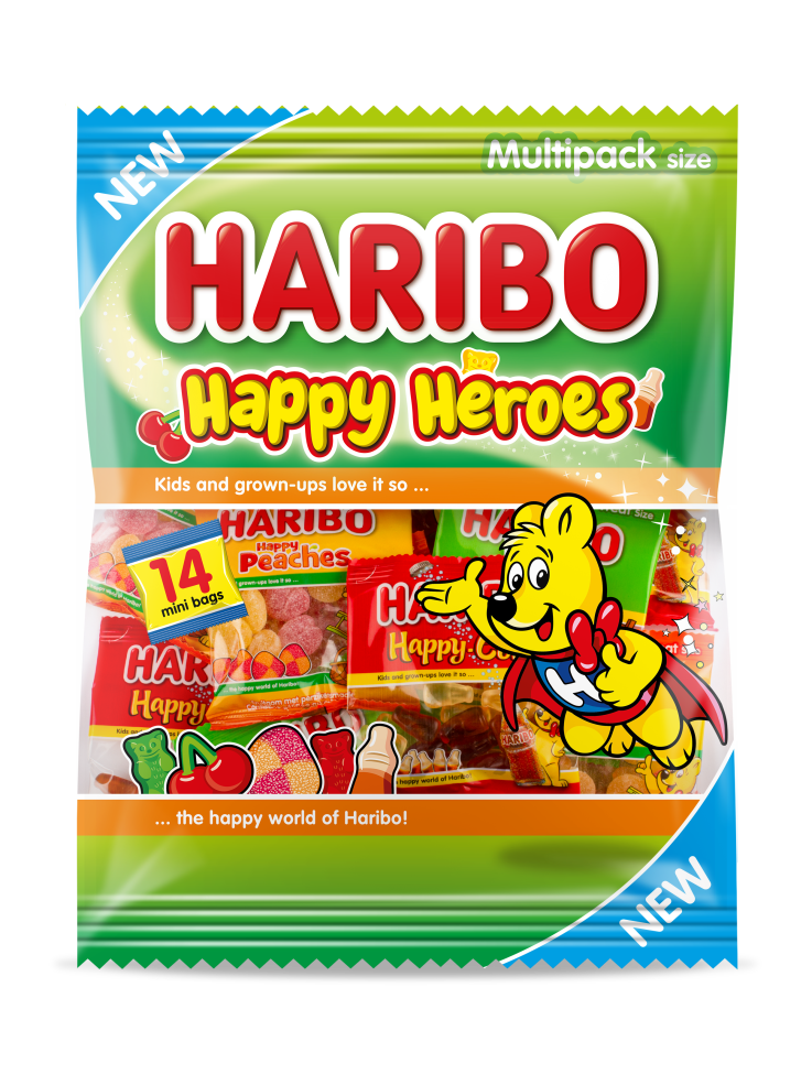 Haribo Happy Heroes 350g Multipack 14st