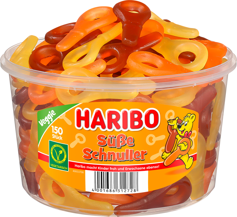 Dose mit HARIBO Süße Schnuller