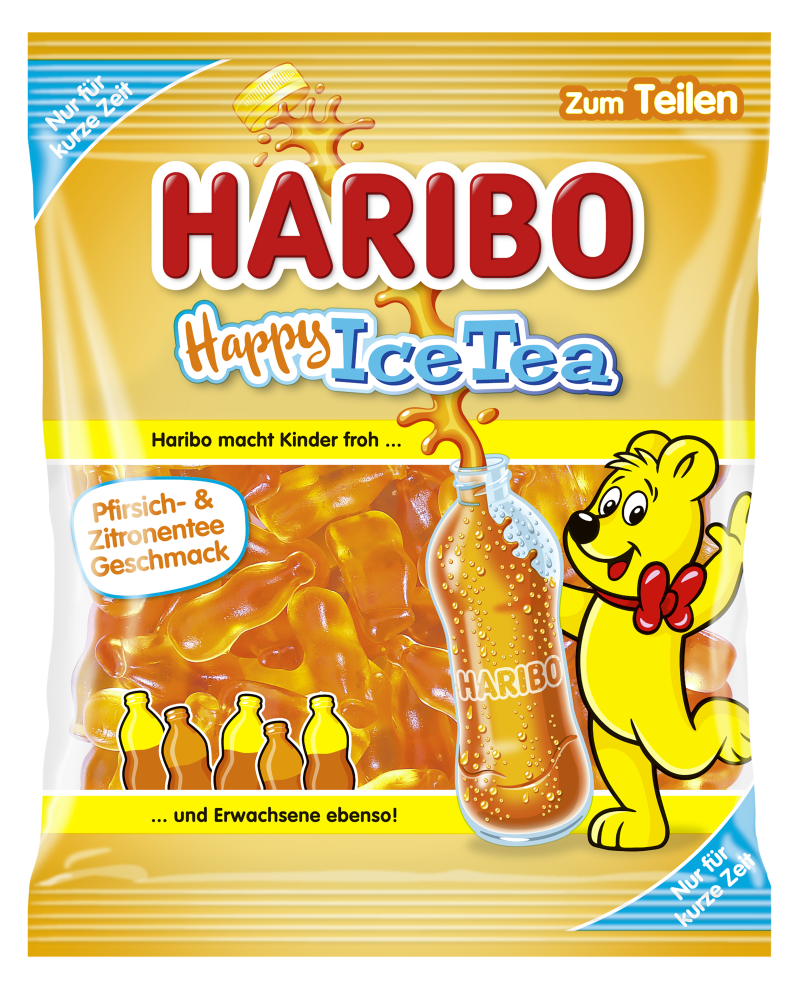 Produktverpackung HARIBO Happy Ice Tea 175g