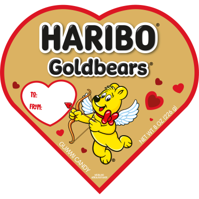 Goldbears 8oz Heart box Front