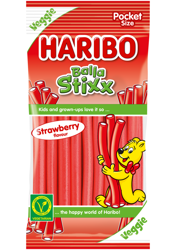 Balla Stixx Strawberry 80g méretezett