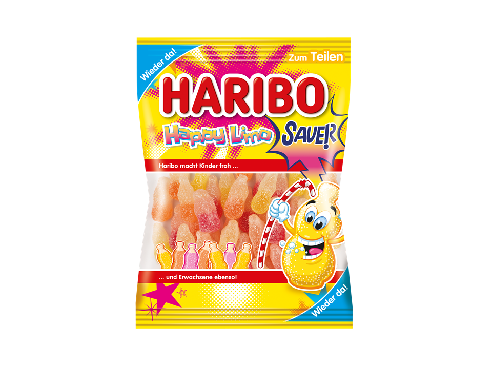 HARIBO Happy Limo Beutel.