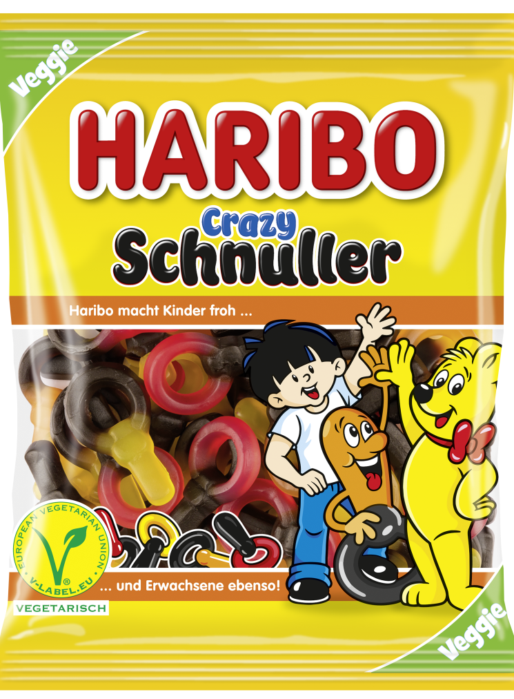 Beutel HARIBO Crazy Schnuller (200g)