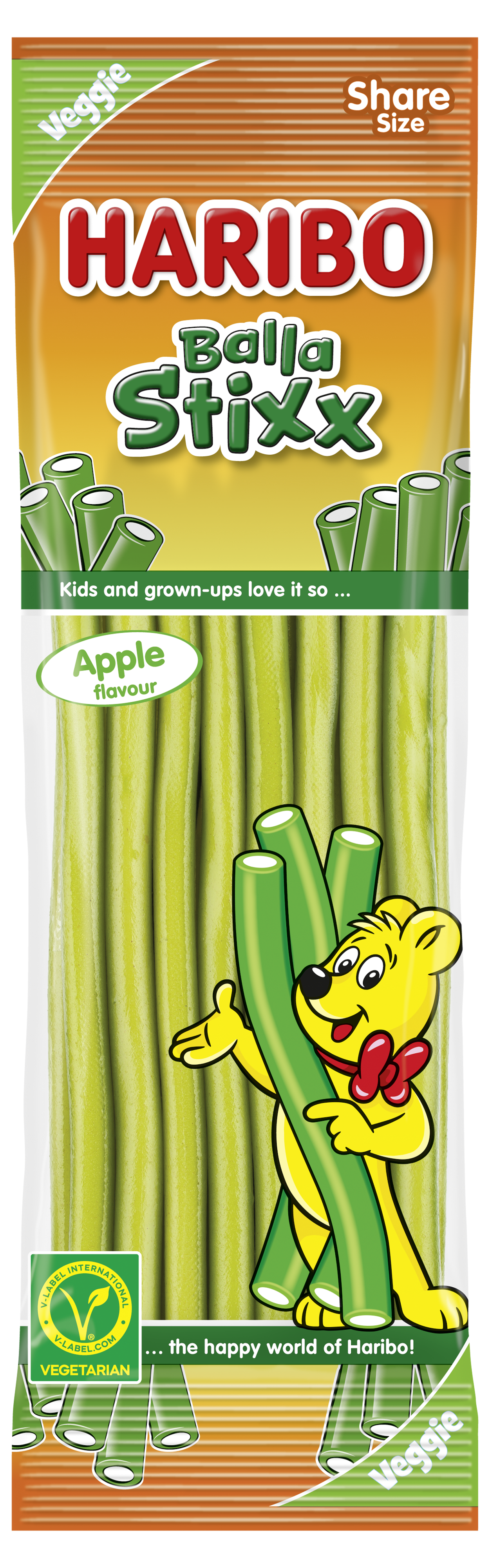 Foto produktu Haribo Balla Stixx Apple 170 g