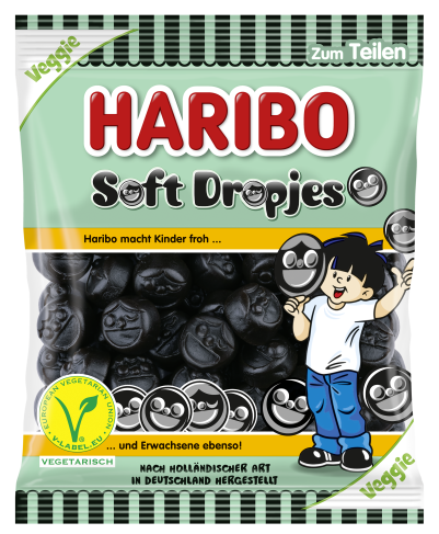 HARIBO Soft Dropjes 160g Produktabbildung