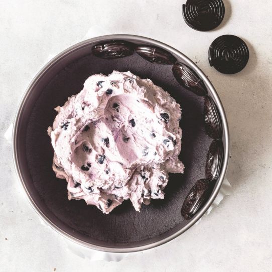 Blaubeeren in Creme