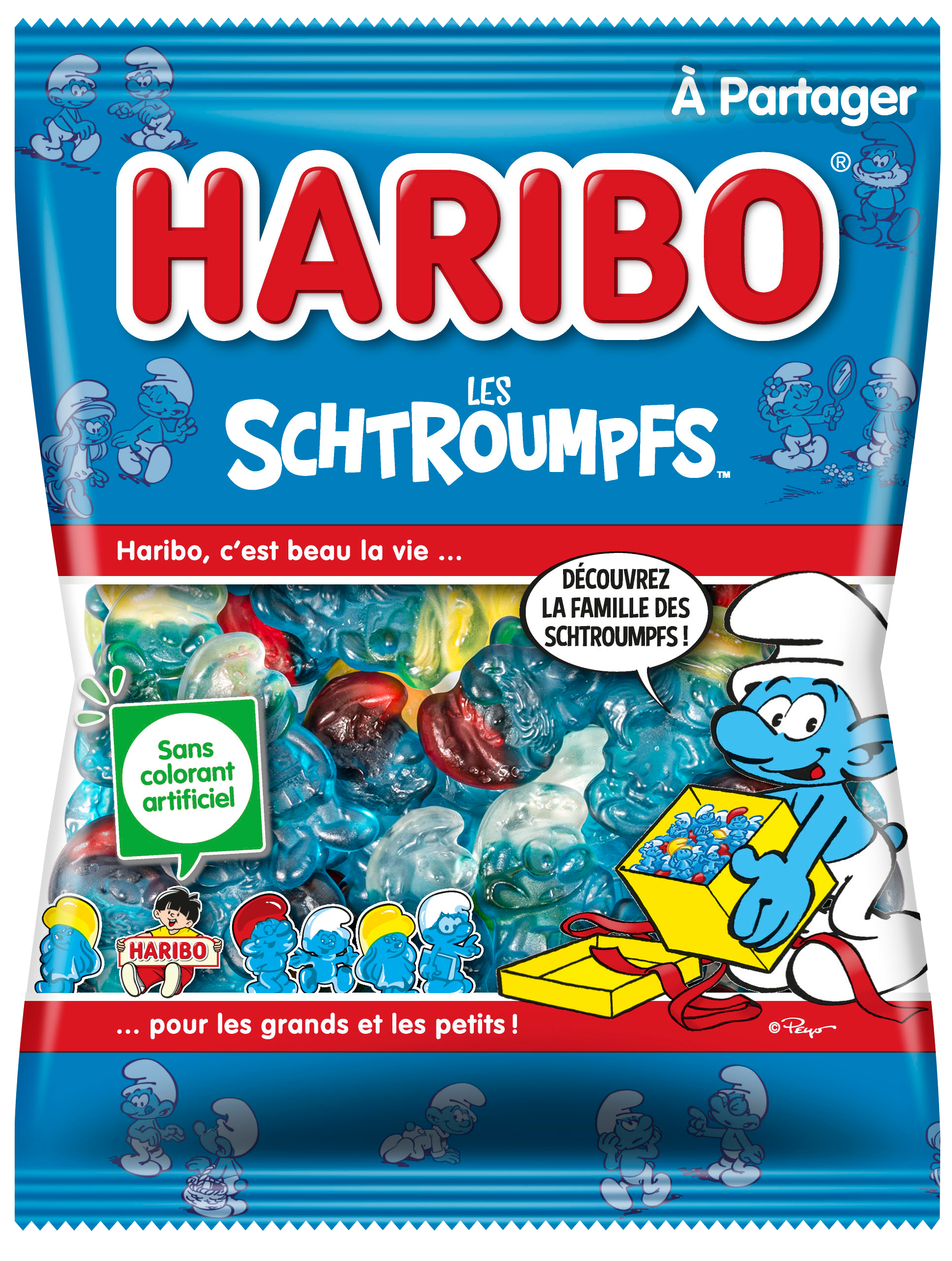 Sachet HARIBO Schtroumpfs 300G