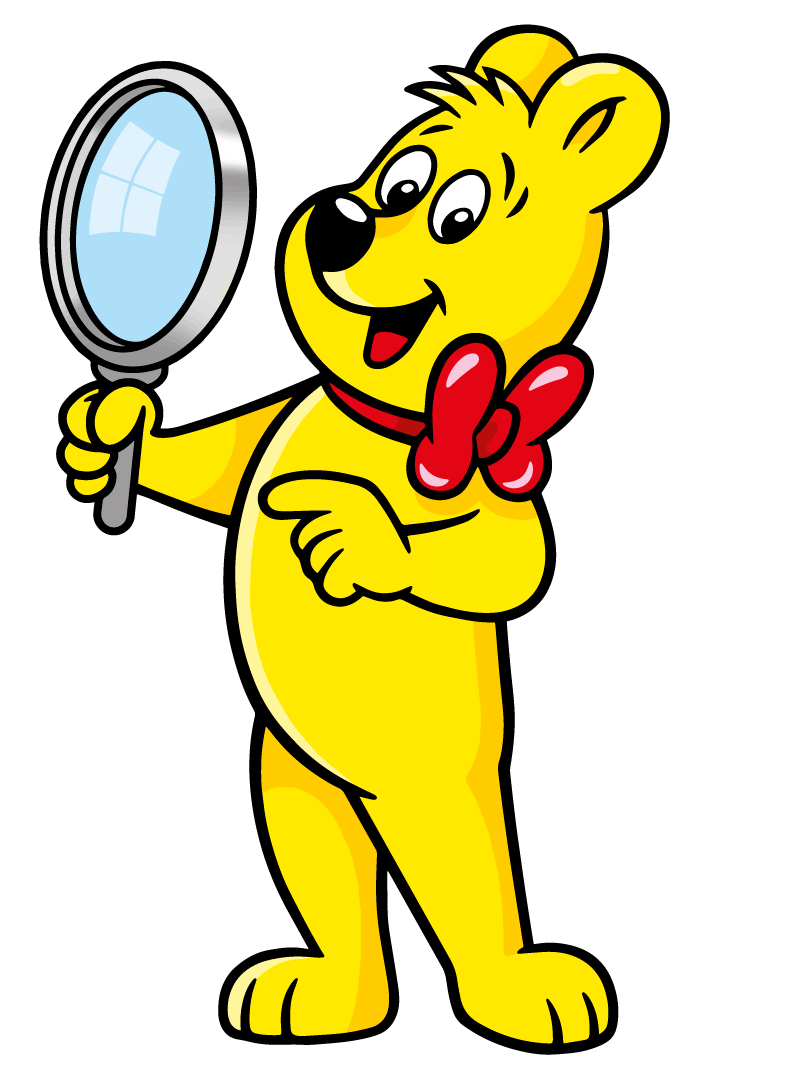 Goldbear with Magnifying