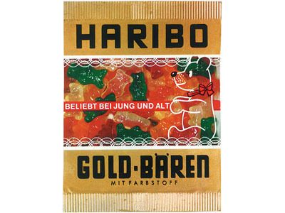 HARIBO Goldbären Verpackungsdesign von 1968