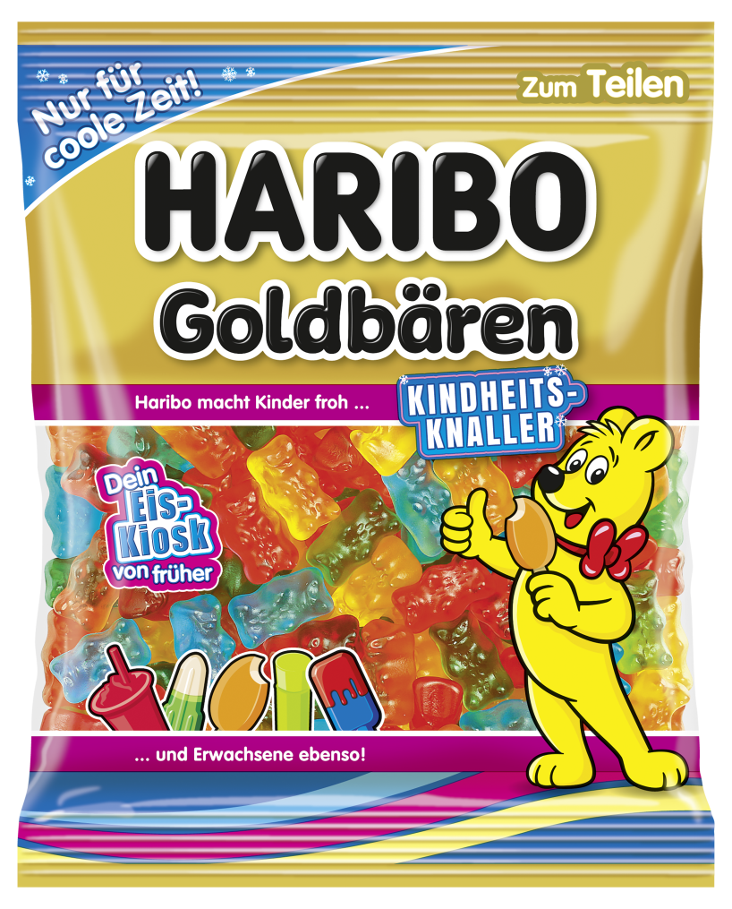 HARIBO Goldbären Kindheitsknaller Eis Kiosk 175g