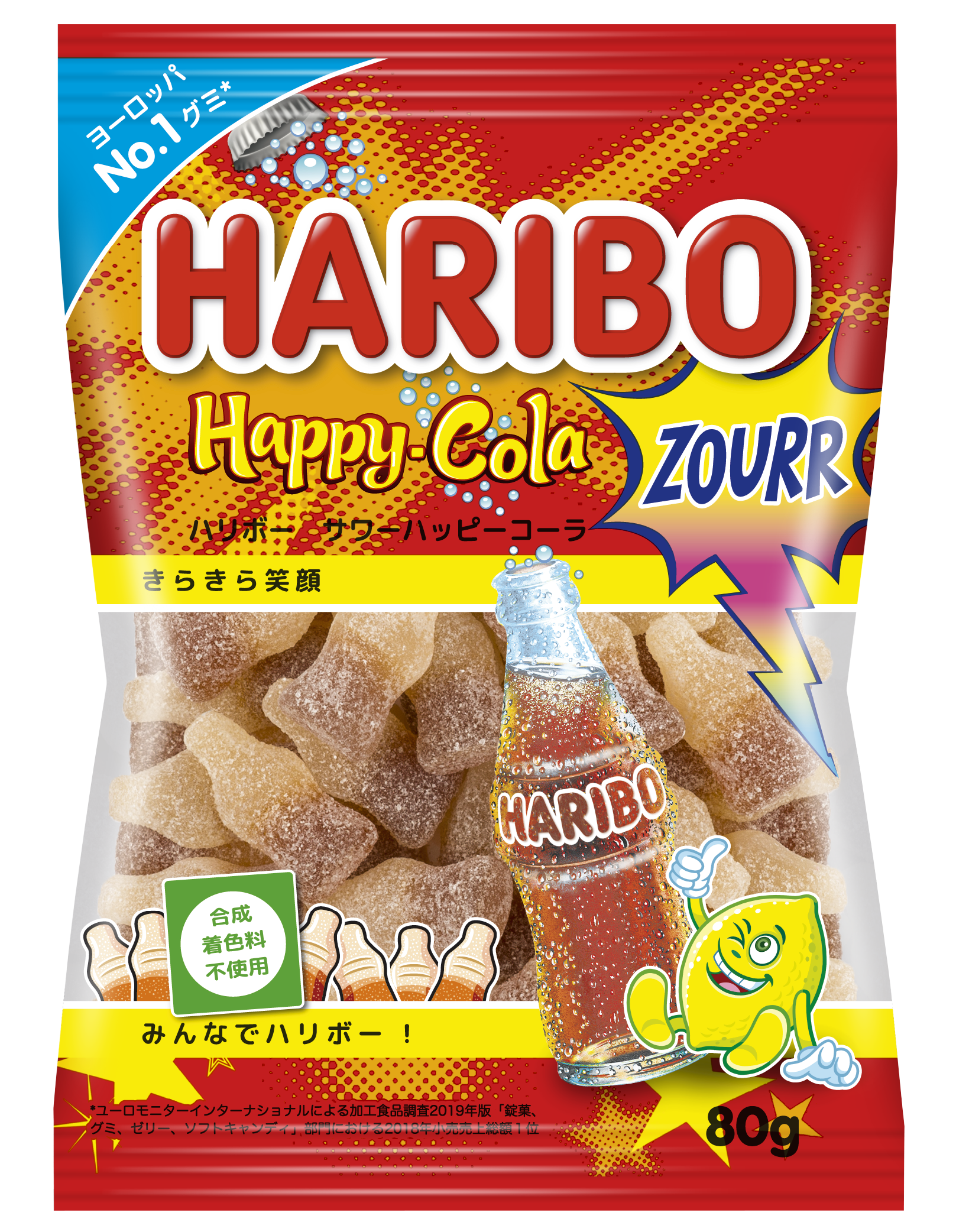 Bag of HARIBO Happy-Cola Zourr