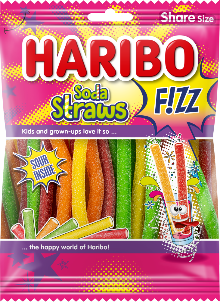 21302001 7337 Haribo Soda Straws Fi ZZ 180g Share Size