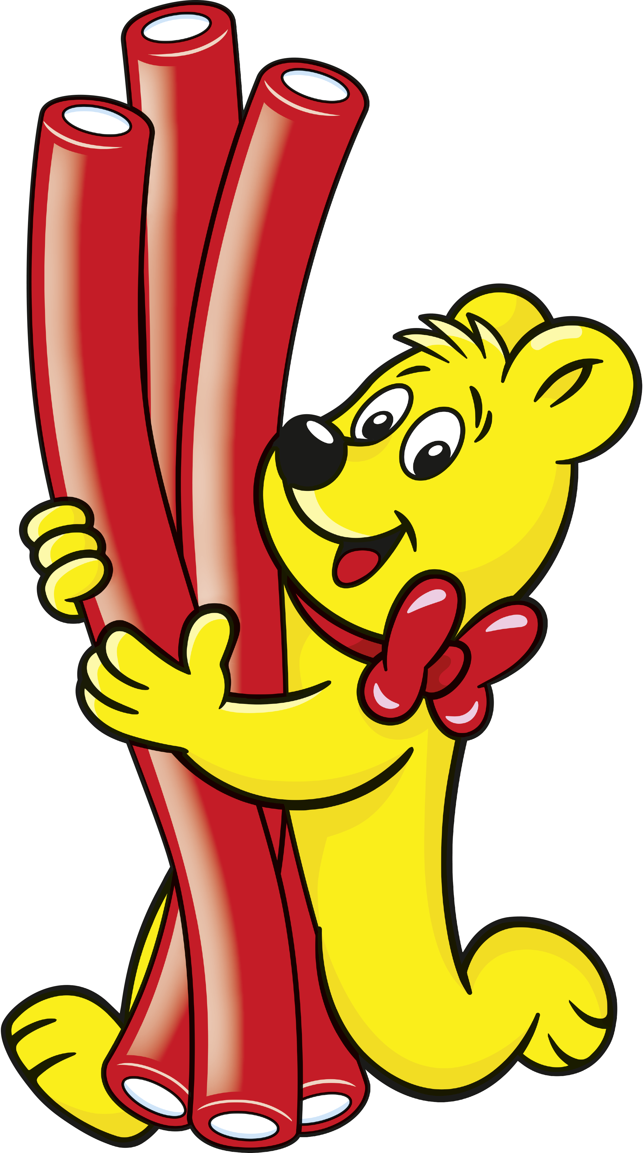 HARIBO Balla Stixx Erdbeere Illustration