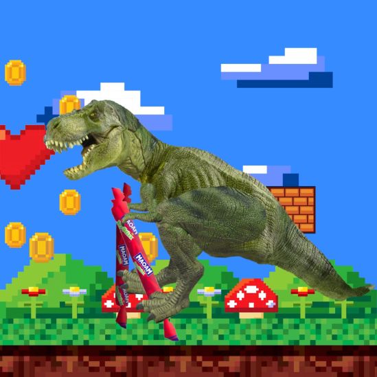 M023 Maoam T Rex 8bit INSTAGRAM