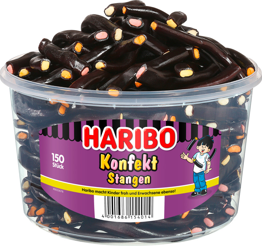 Dose HARIBO Konfekt Stangen