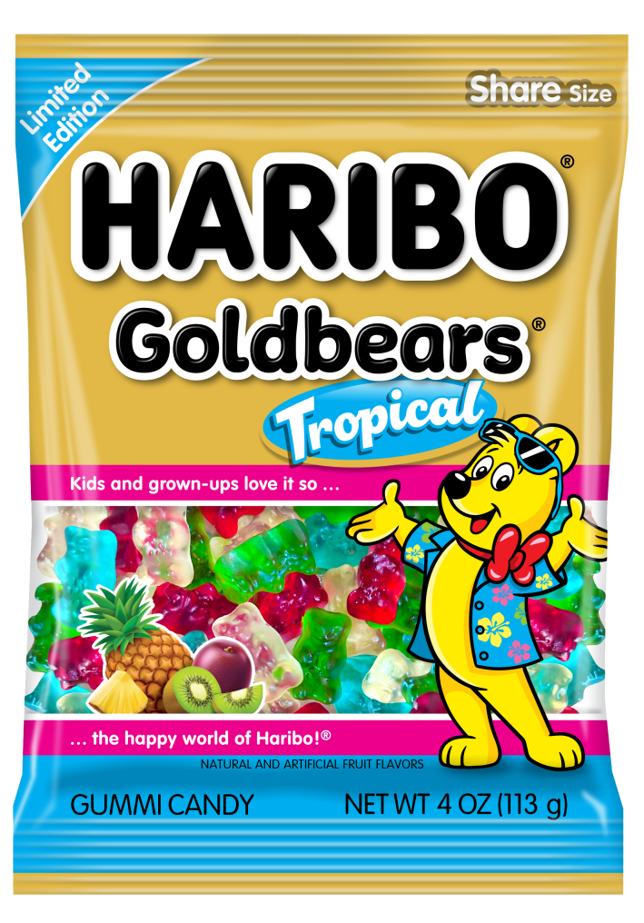Haribo Goldbears Tropical 4oz FOP