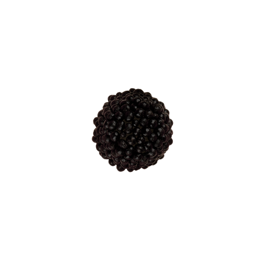 schwarze Himbeere mit Zuckerperlen und Fruchtgummi-Kern