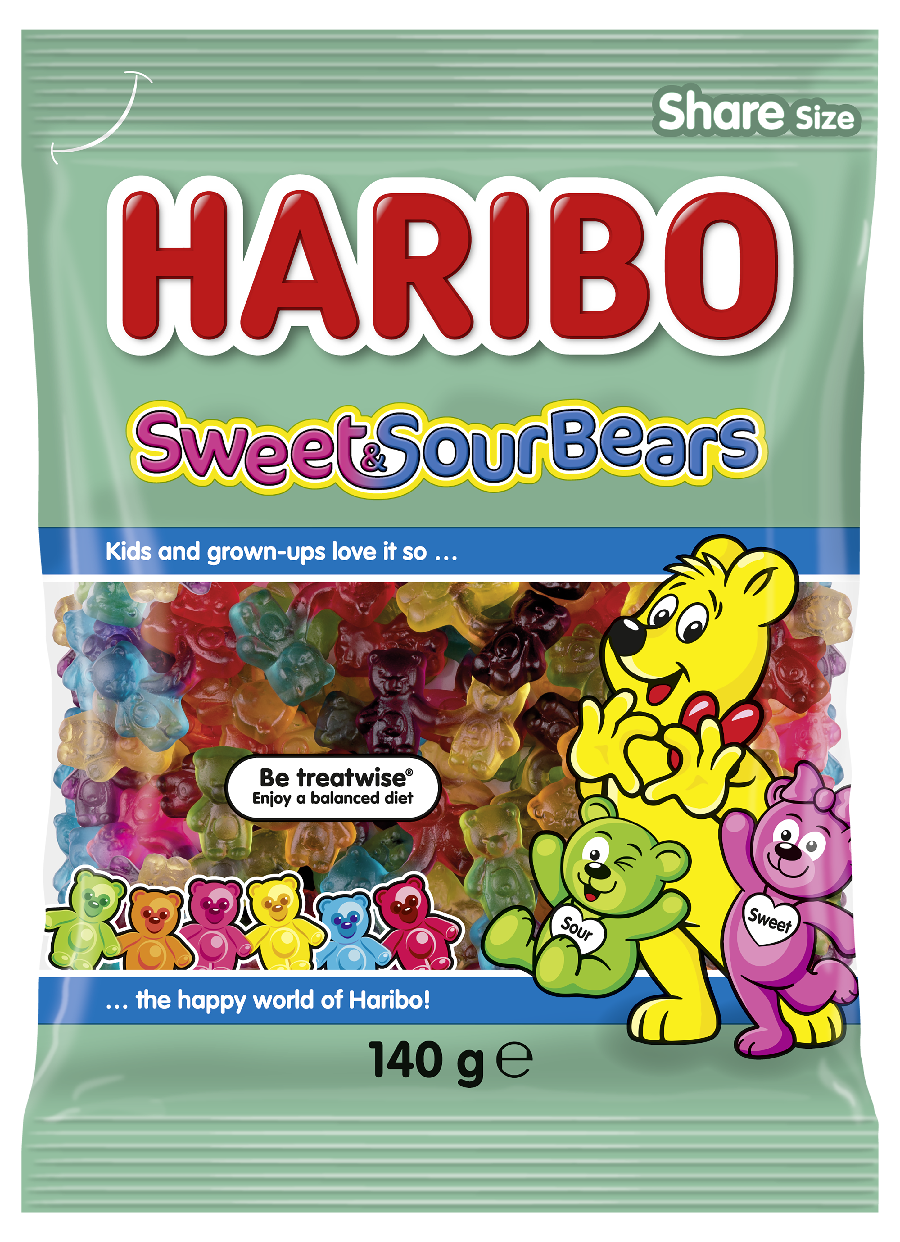 Pack of HARIBO Sweet & Sour Bears