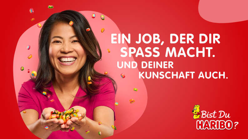 Retail Female Confetti Happy DE