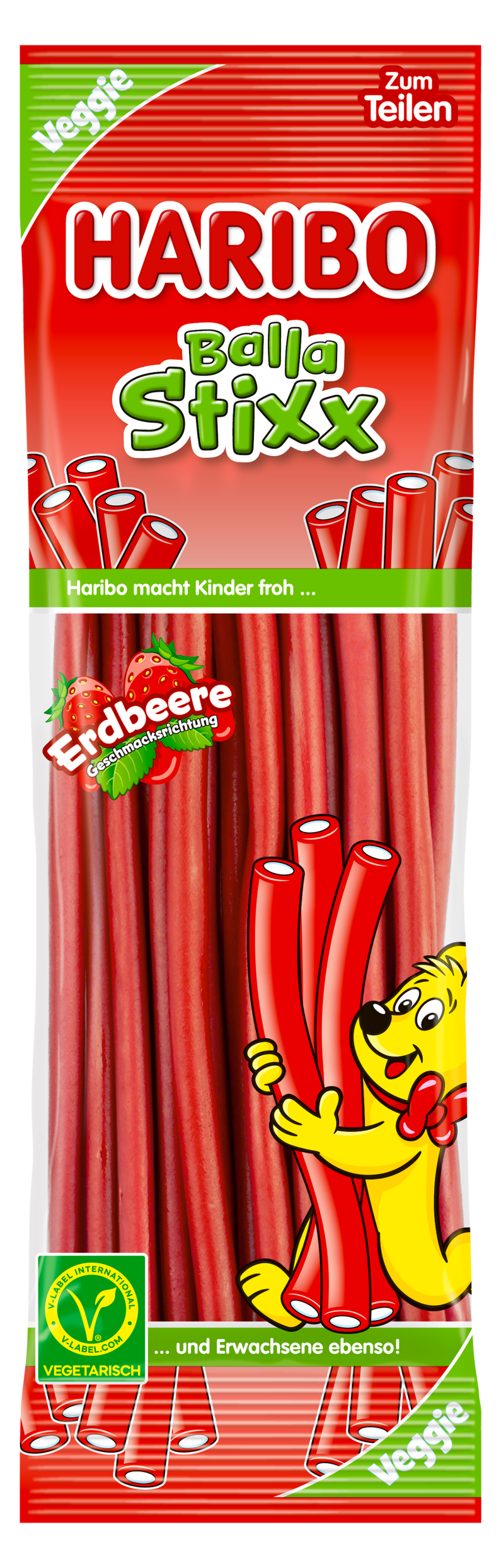 HARIBO Balla Stixx Erdbeere Packshot
