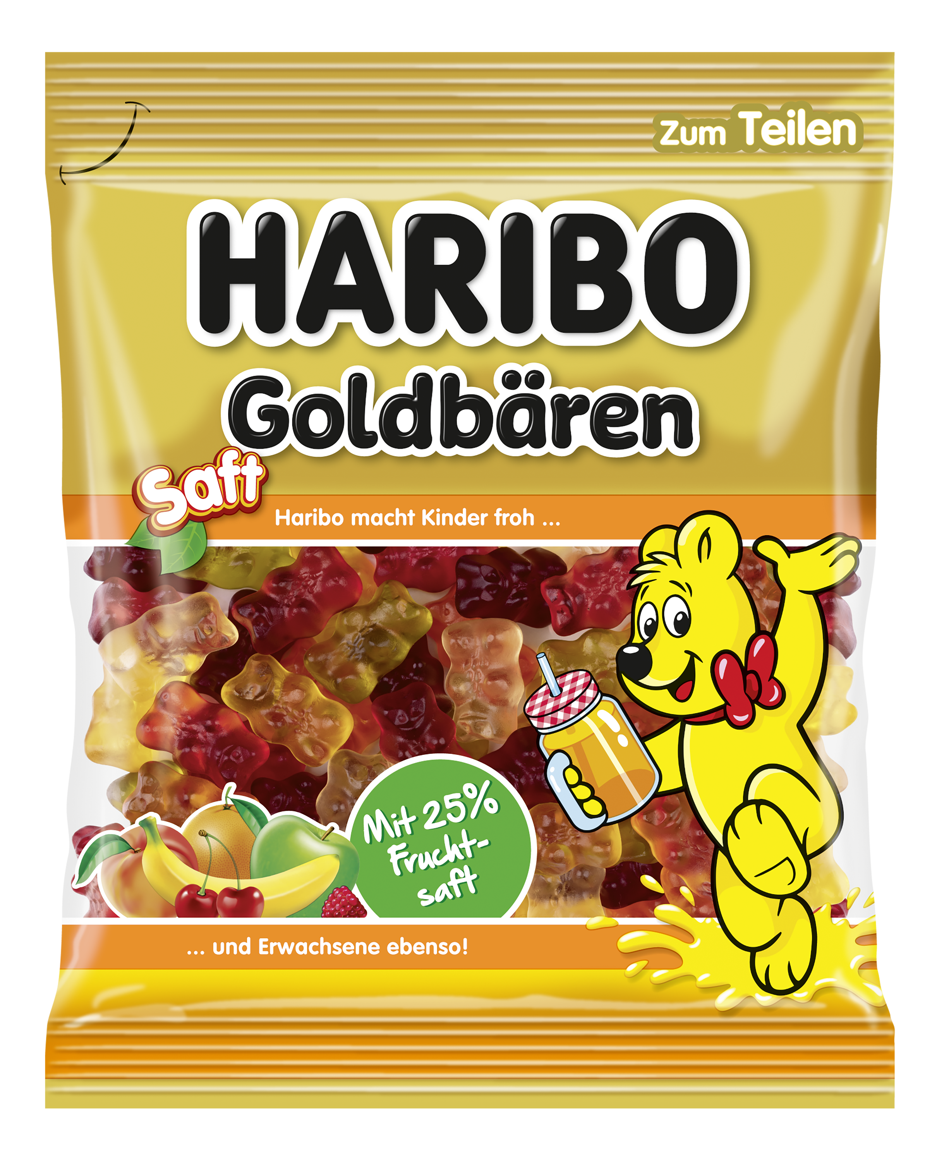 Produkt Verpackung HARIBO Goldbaeren Saft 160g
