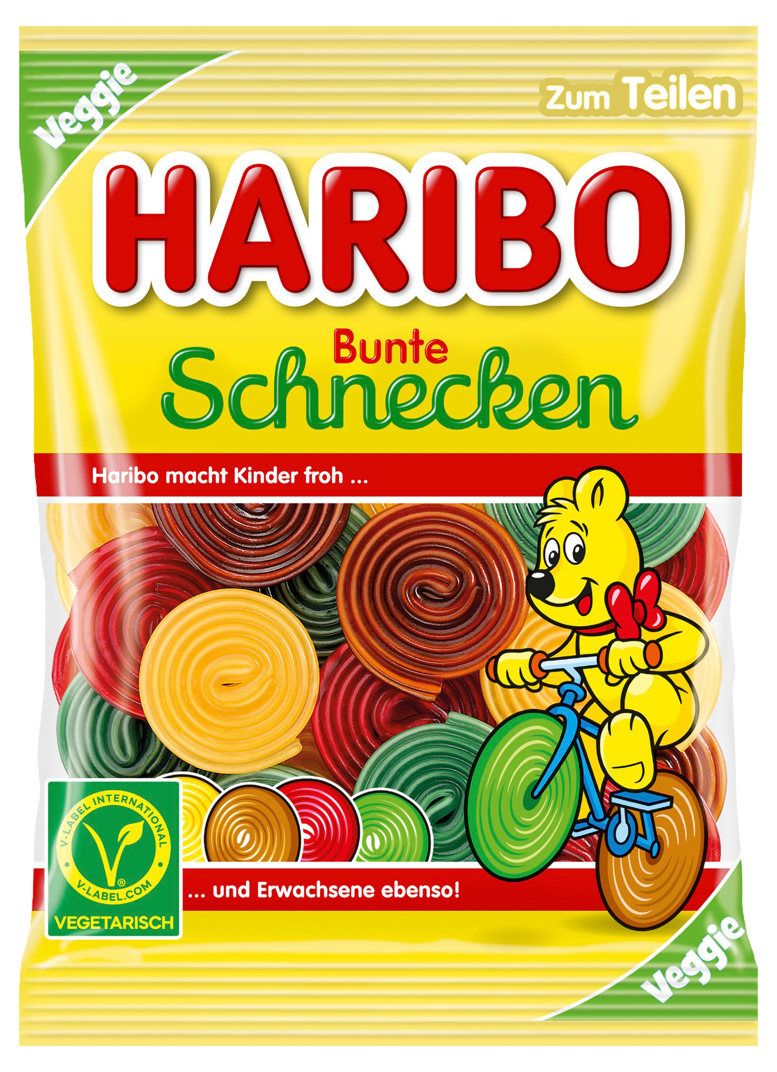 HARIBO Bunte Schnecke 160g Beutel
