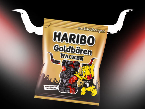 HARIBO Goldbären Wacken-Edition 175-Gramm-Beutel