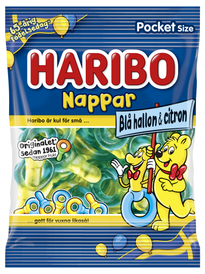 Nappar Blå Hallon och Citron