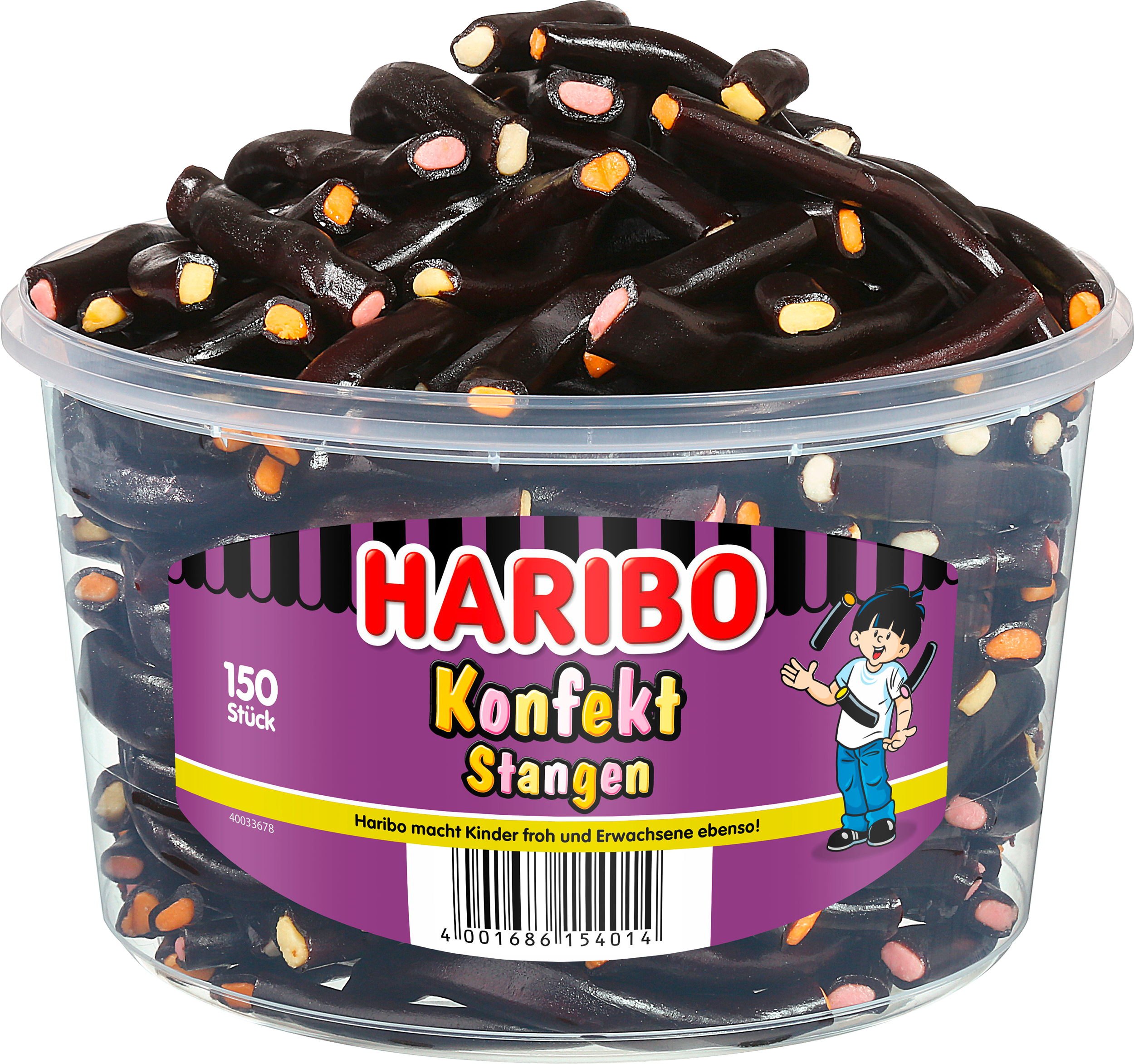 Dose HARIBO Konfekt Stangen
