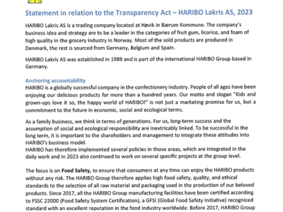 Transparency act preview