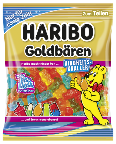 HARIBO Goldbären Kindheitsknaller Eis Kiosk 175g