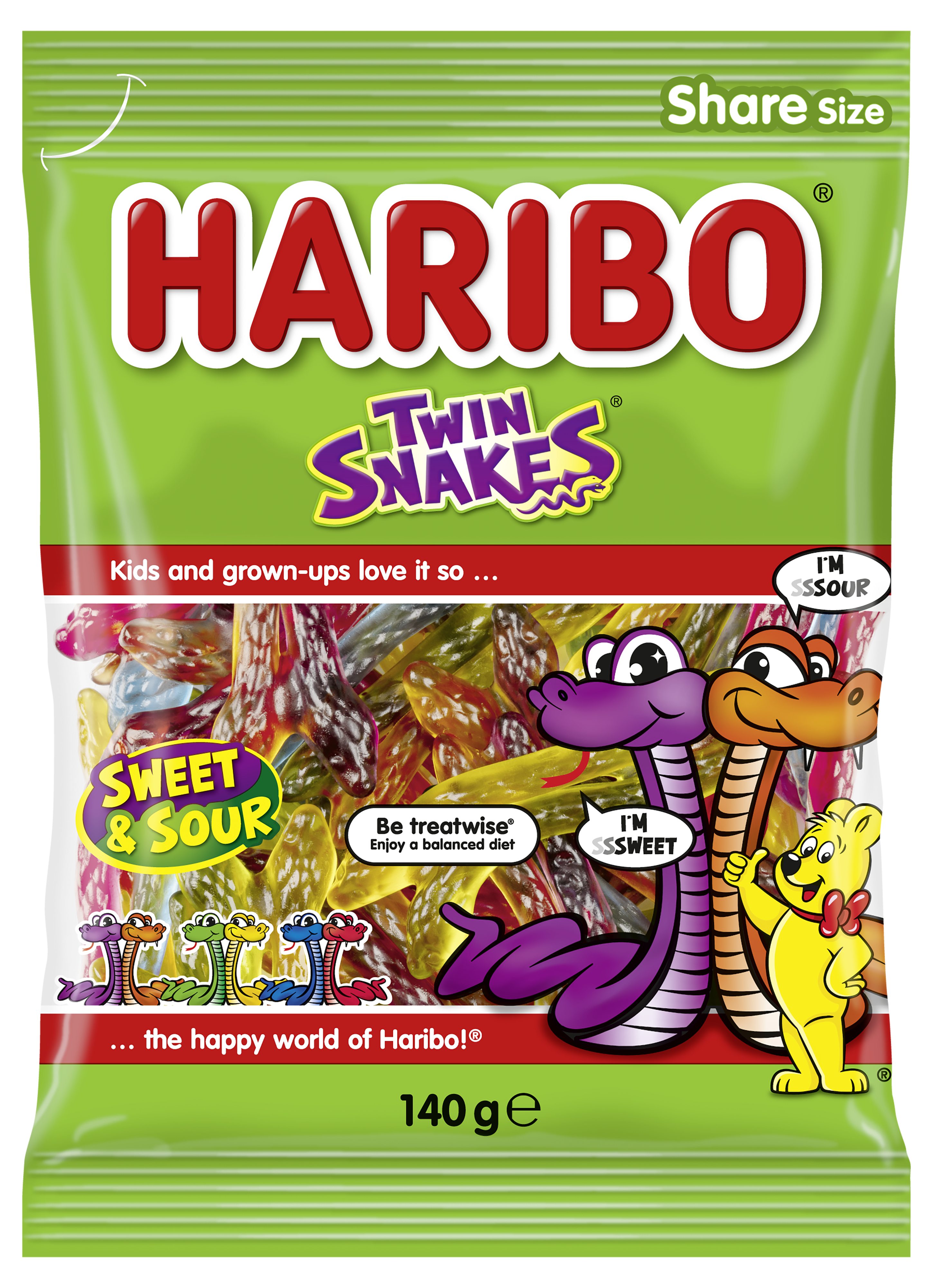 Pack of HARIBO Twin Snakes