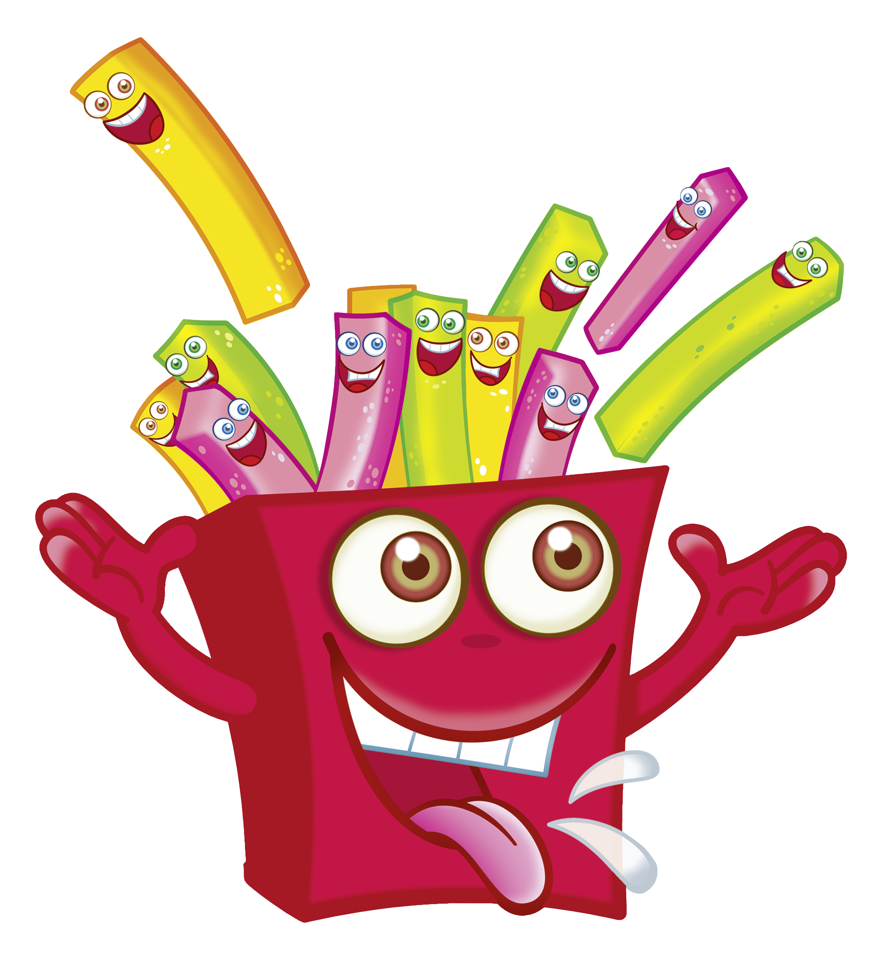 Kyselé hranolky z produktu HARIBO Pommes FIZZ