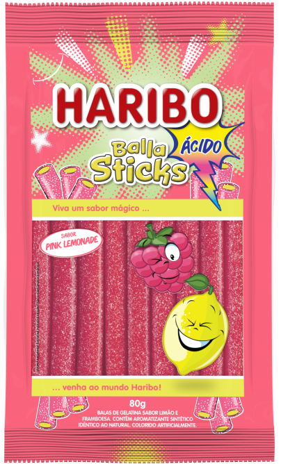 Haribo Balla Sticks Pink Lemonade