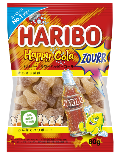 Bag of HARIBO Happy-Cola Zourr