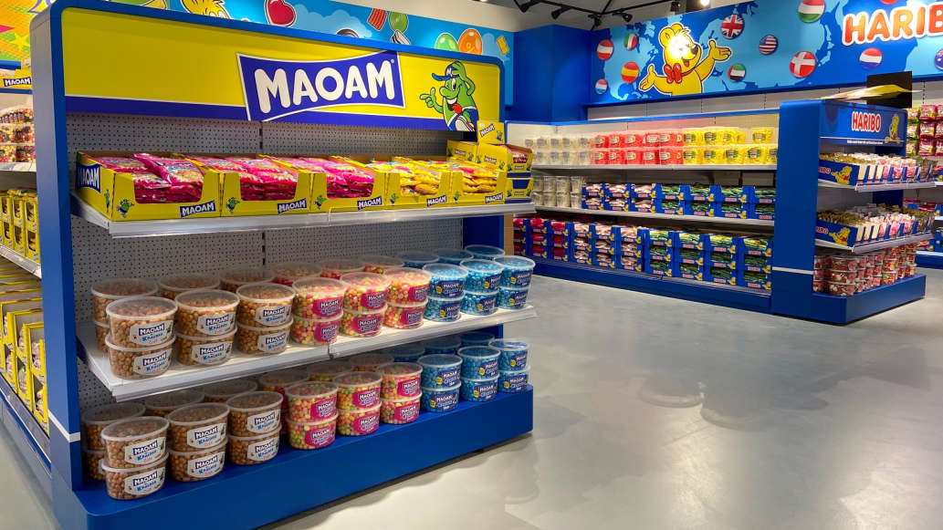 MAOAM Produkte in einem HARIBO Shop in Mühlheim-Kärlich